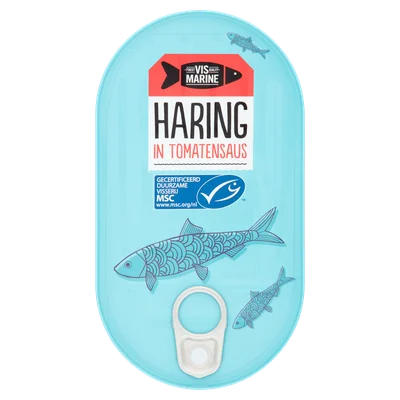 Vis Marine Haring in tomatensaus MSC Blik 200 g
