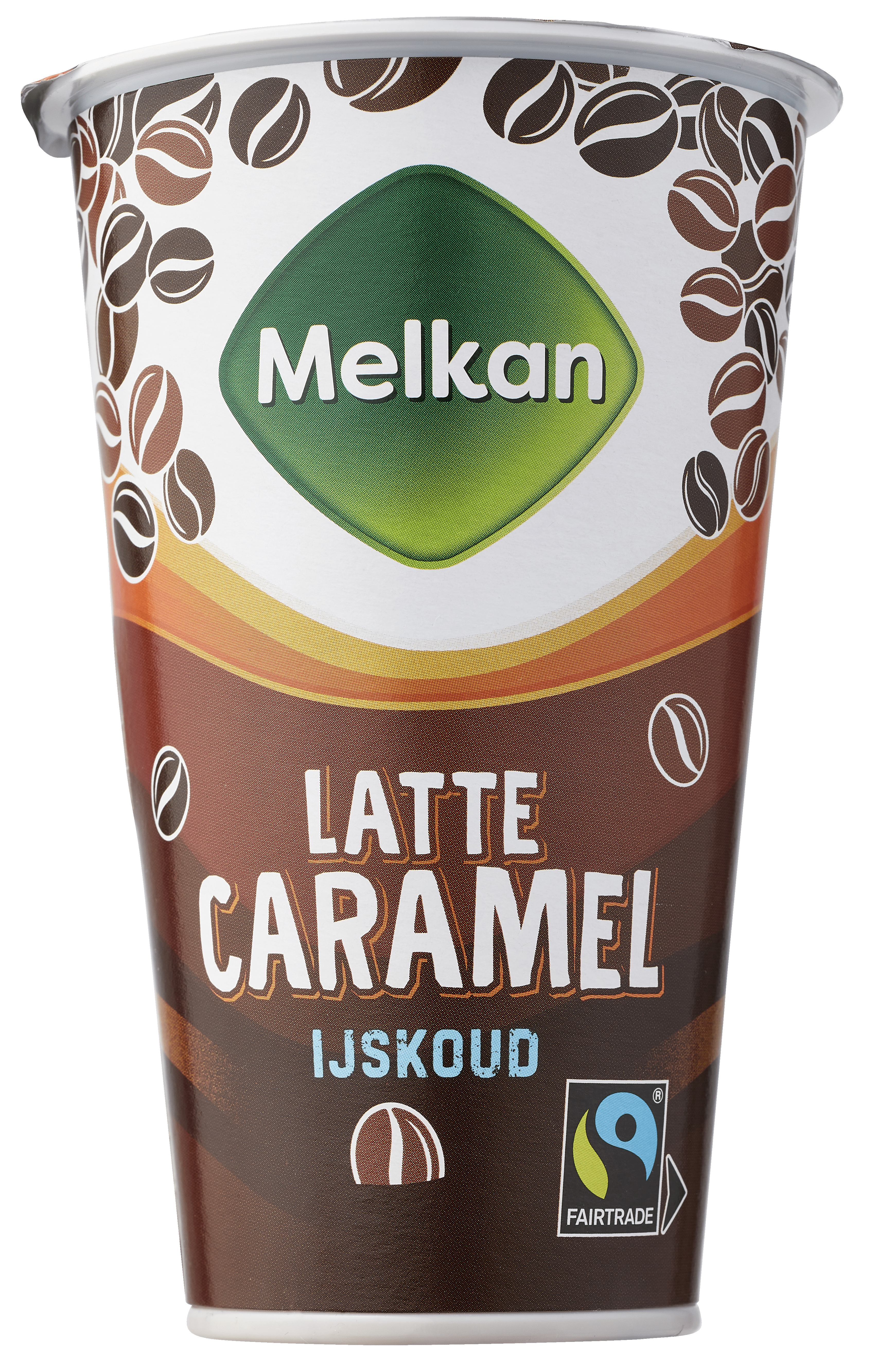 Melkan Ijskoffie caramel Fles 250 ml