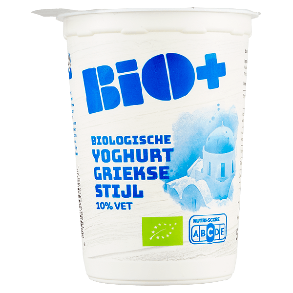 BIO+ Yoghurt Griekse stijl 10% vet Beker 500 g