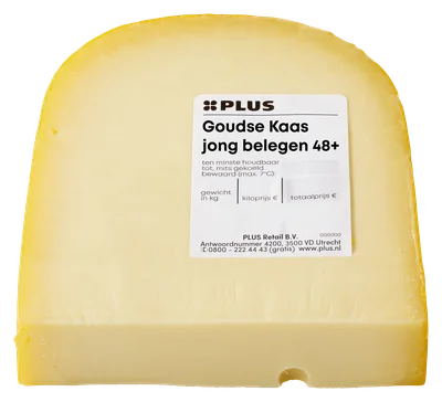 PLUS Goudse Kaas Jong Belegen 48+ 675 gram