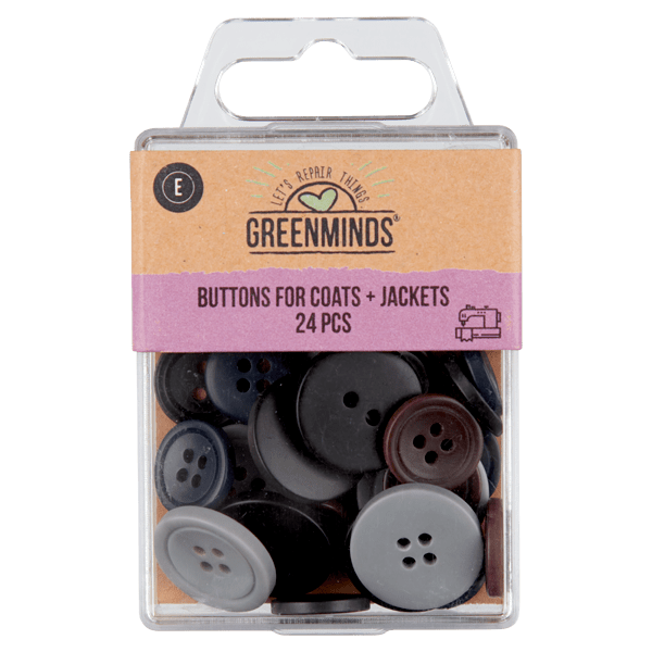 Greenminds Knopen assorti Pak 24 st