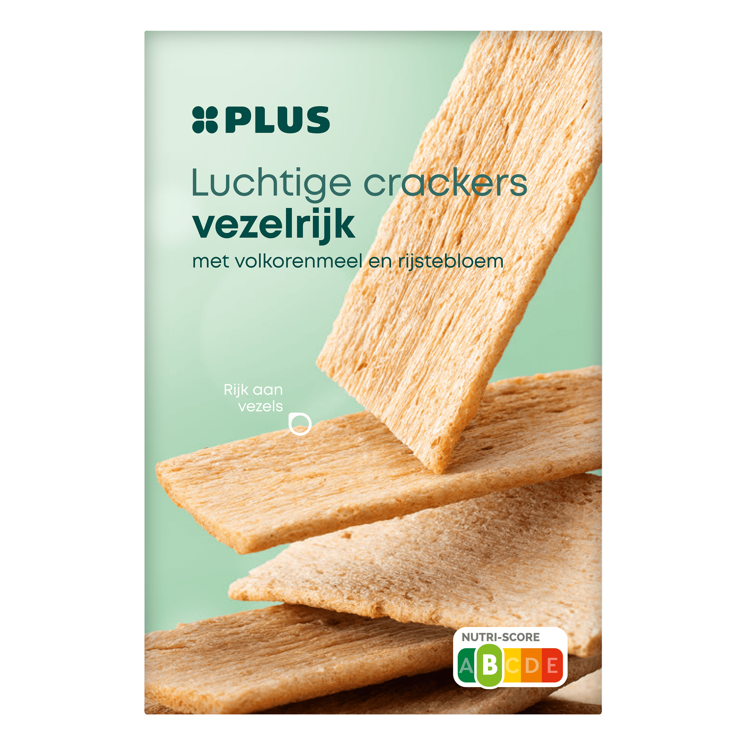PLUS Luchtige crackers Vezelrijk