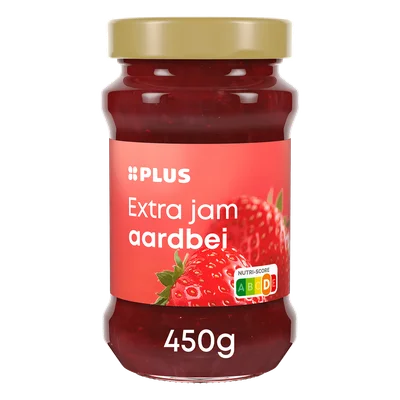 PLUS Extra aardbeienjam