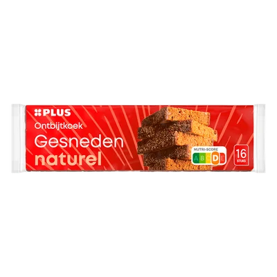 PLUS Ontbijtkoek Naturel gesneden