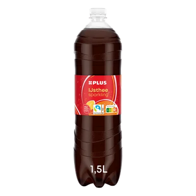 PLUS IJsthee sparkling Fairtrade Fles 1500 ml