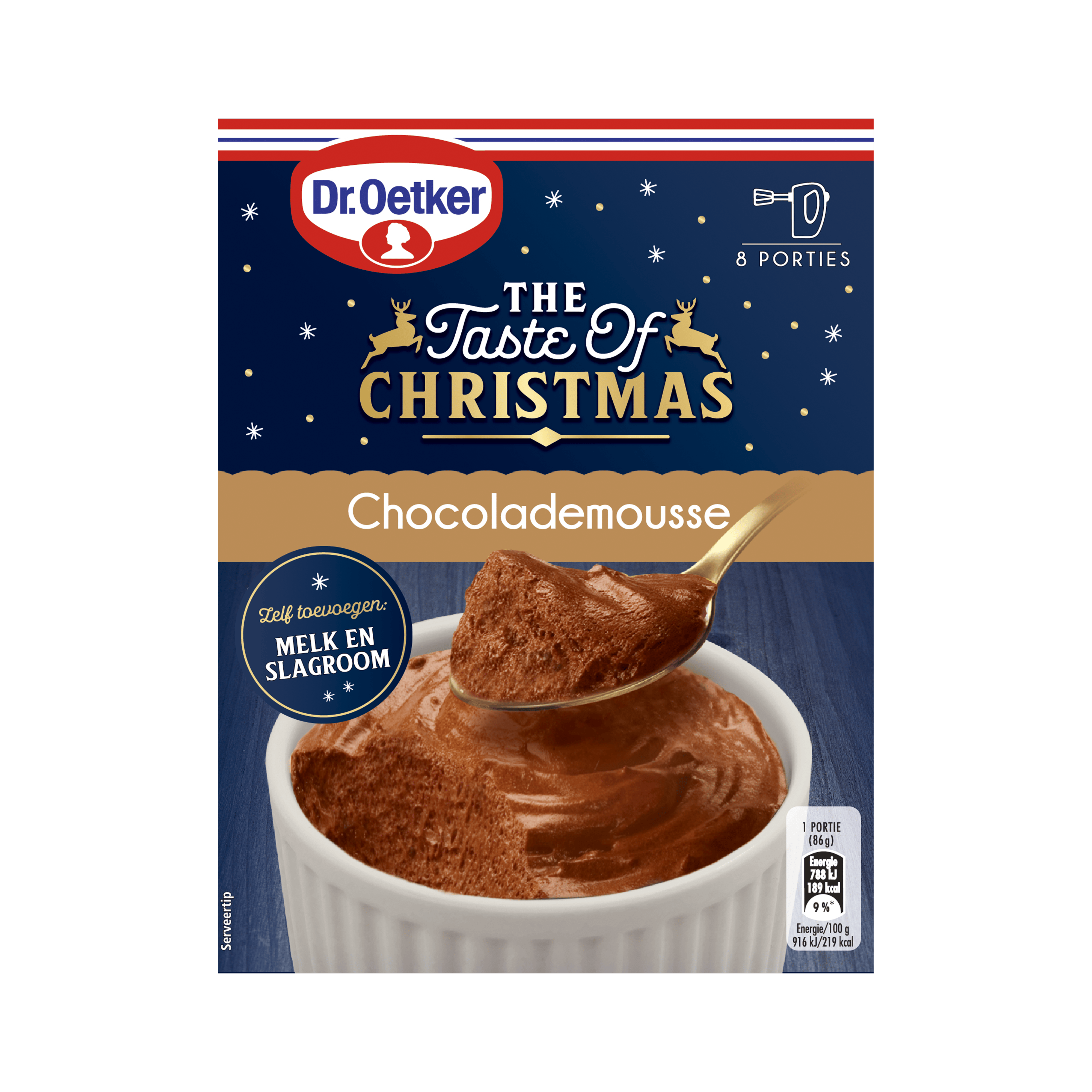 Dr. Oetker Chocolademousse Doos 190 g