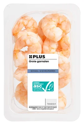 PLUS Cocktailgarnalen Tray 100 g