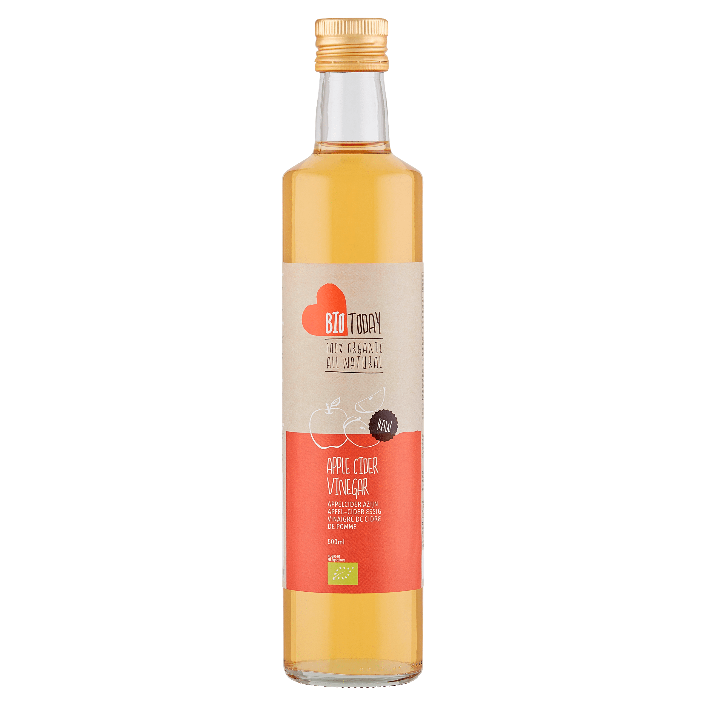 BioToday Appelciderazijn bio Fles 500 ml
