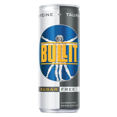 Bullit Energy drink sugar free Blik 250 ml