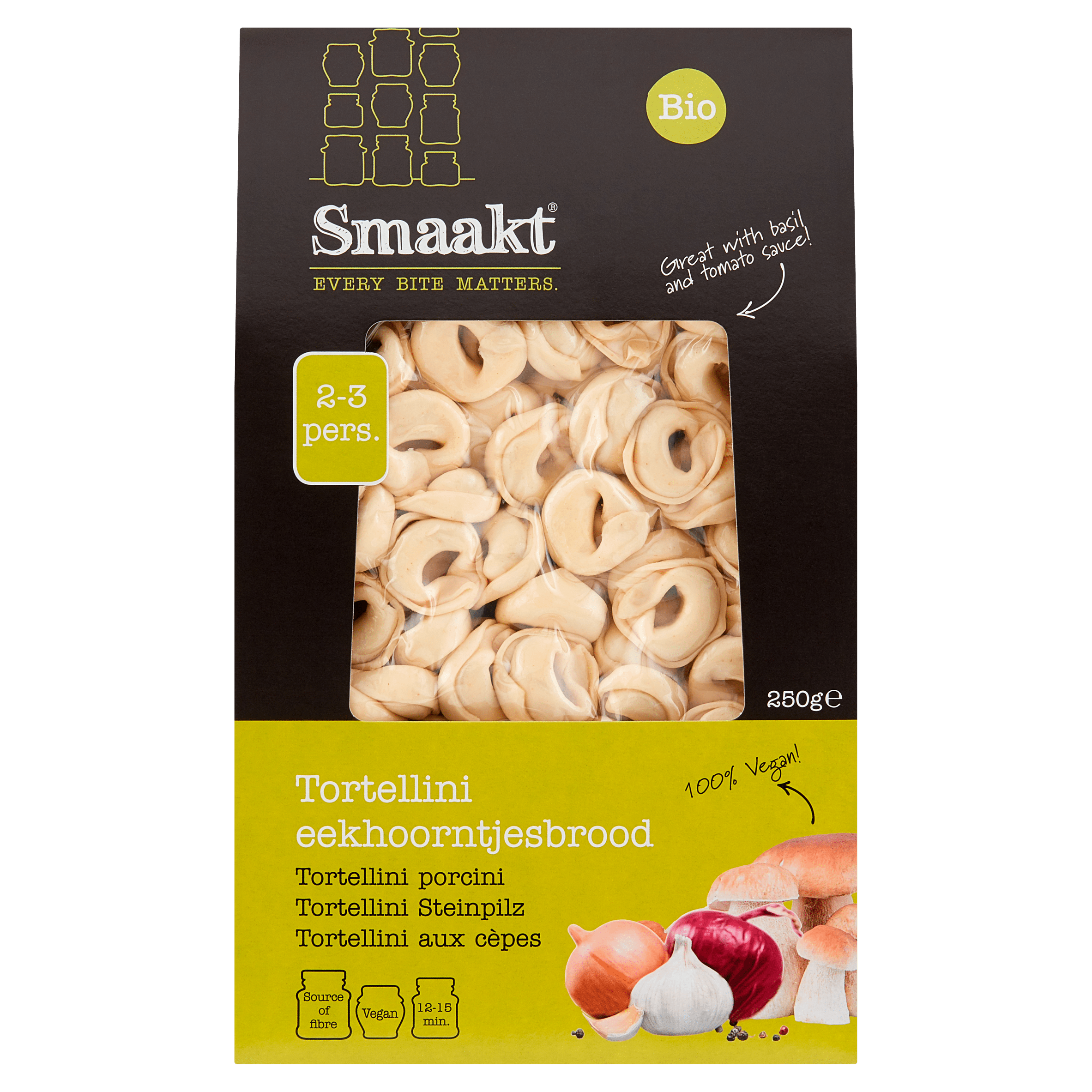 Smaakt Tortellini paddestoelen Doos 250 g