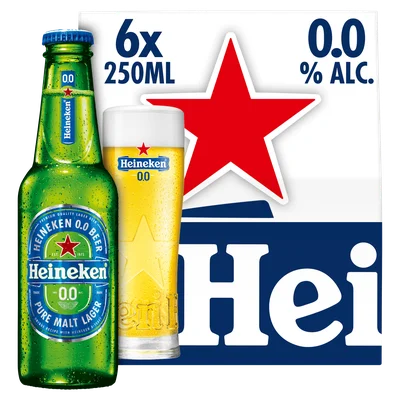 Heineken Premium pilsener 0.0 bier fles Set 1500 ml
