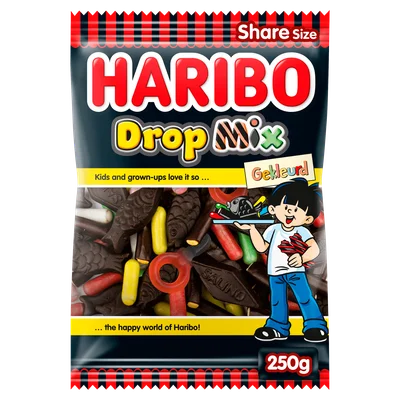 Haribo Dropmix Gekleurd Zak 250 g