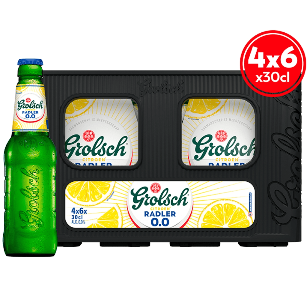 Grolsch Radler citroen 0.0 Krat 7200 ml