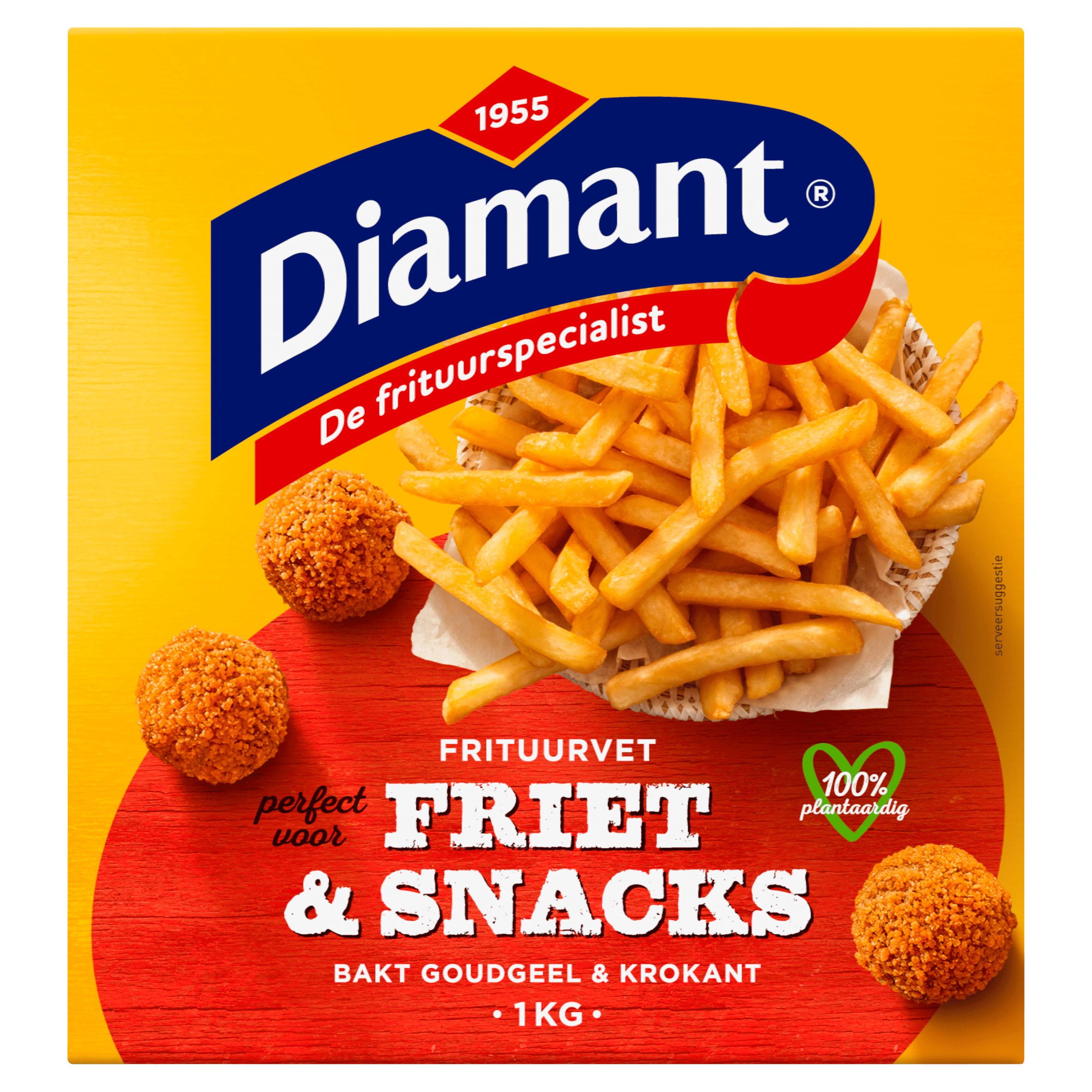 Diamant Frituurvet vast original Wikkel 1000 g