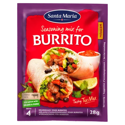 Santa maria Enchilada kruidenmix zak 30 gram Zak 28 g
