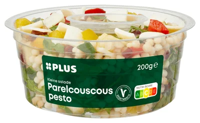 PLUS Kleine salade parelcouscous pesto Bakje 200 g