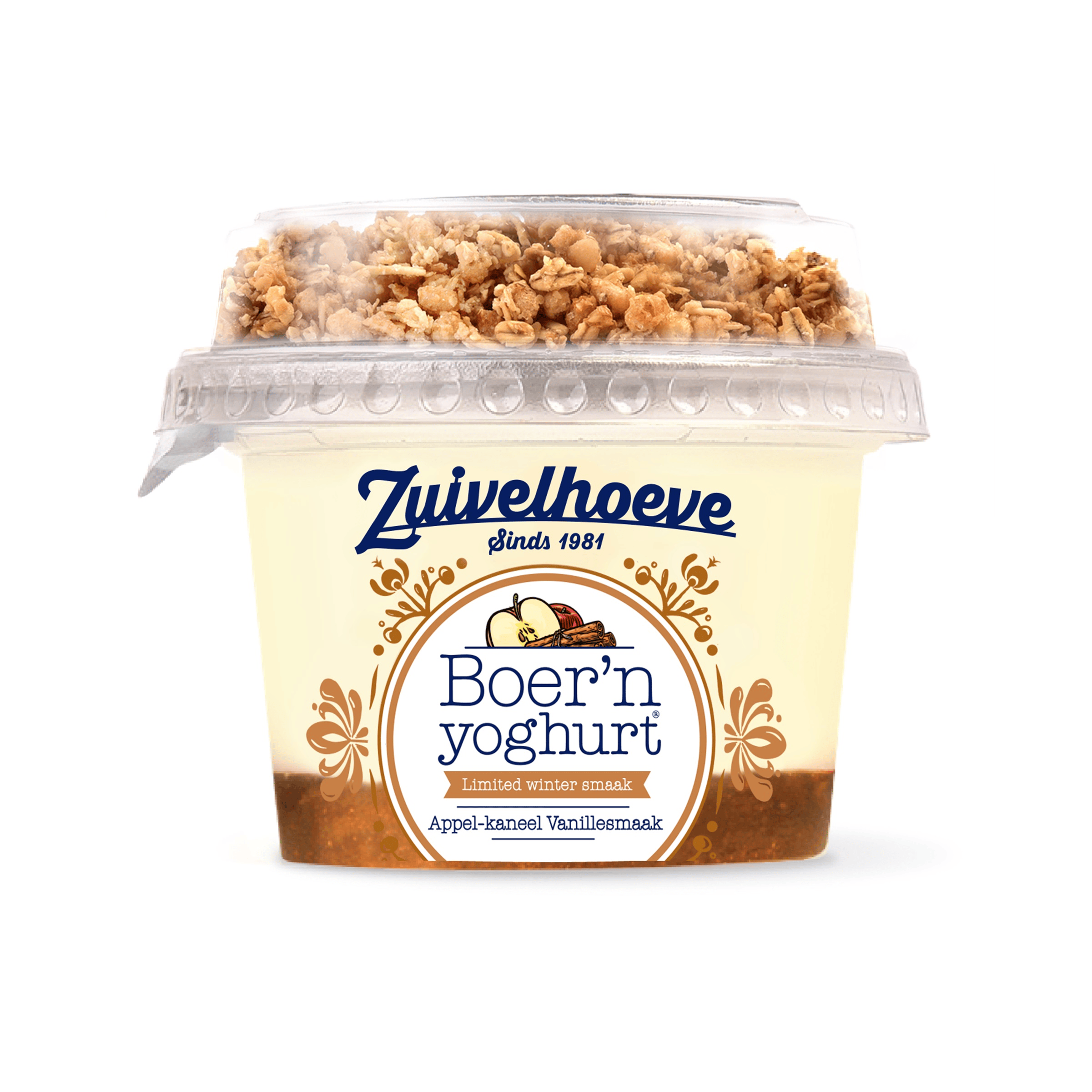 Zuivelhoeve Boer'n yoghurt Muesli App Kan Kuipje 170 g