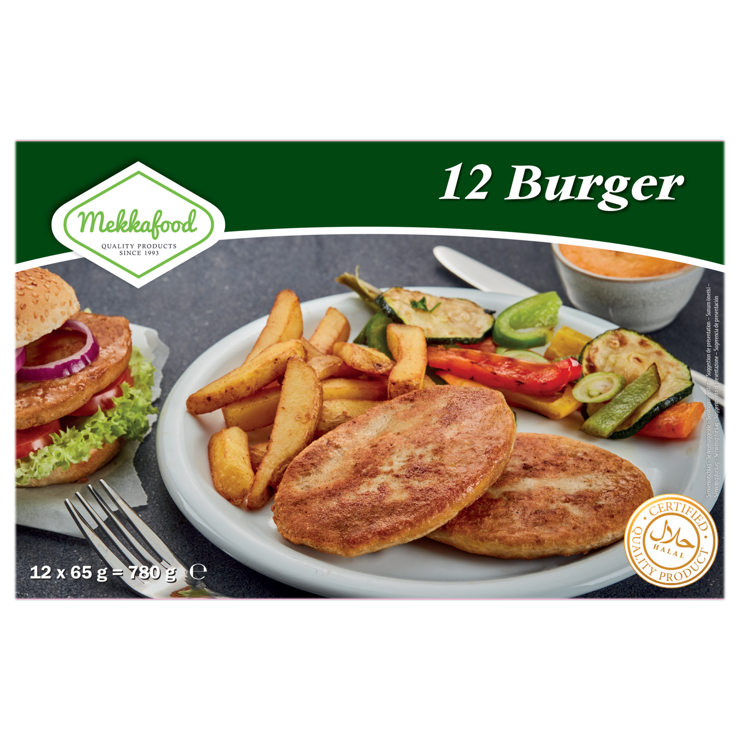 Mekkafood Burgers Pak 780 g