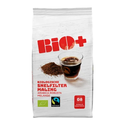BIO+ Koffiepads Dutch Roast  Fairtrade Zak 24 st