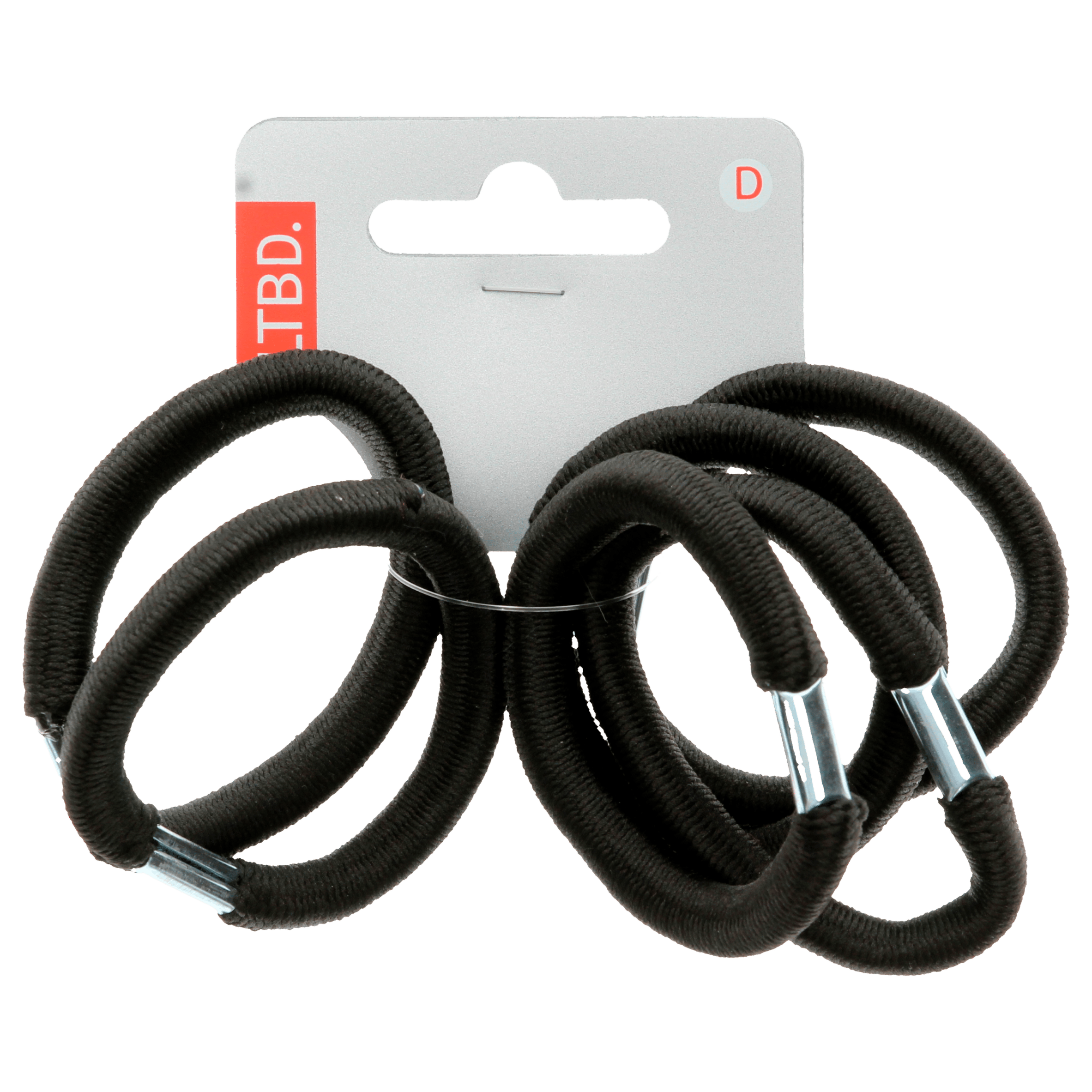 LTBD Elastiek vet zwart Kaart 6 st