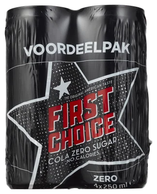 First Choice Cola zero sugar Set 1000 ml