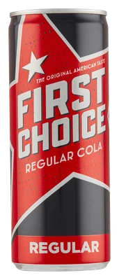 First Choice Cola regular Blik 250 ml