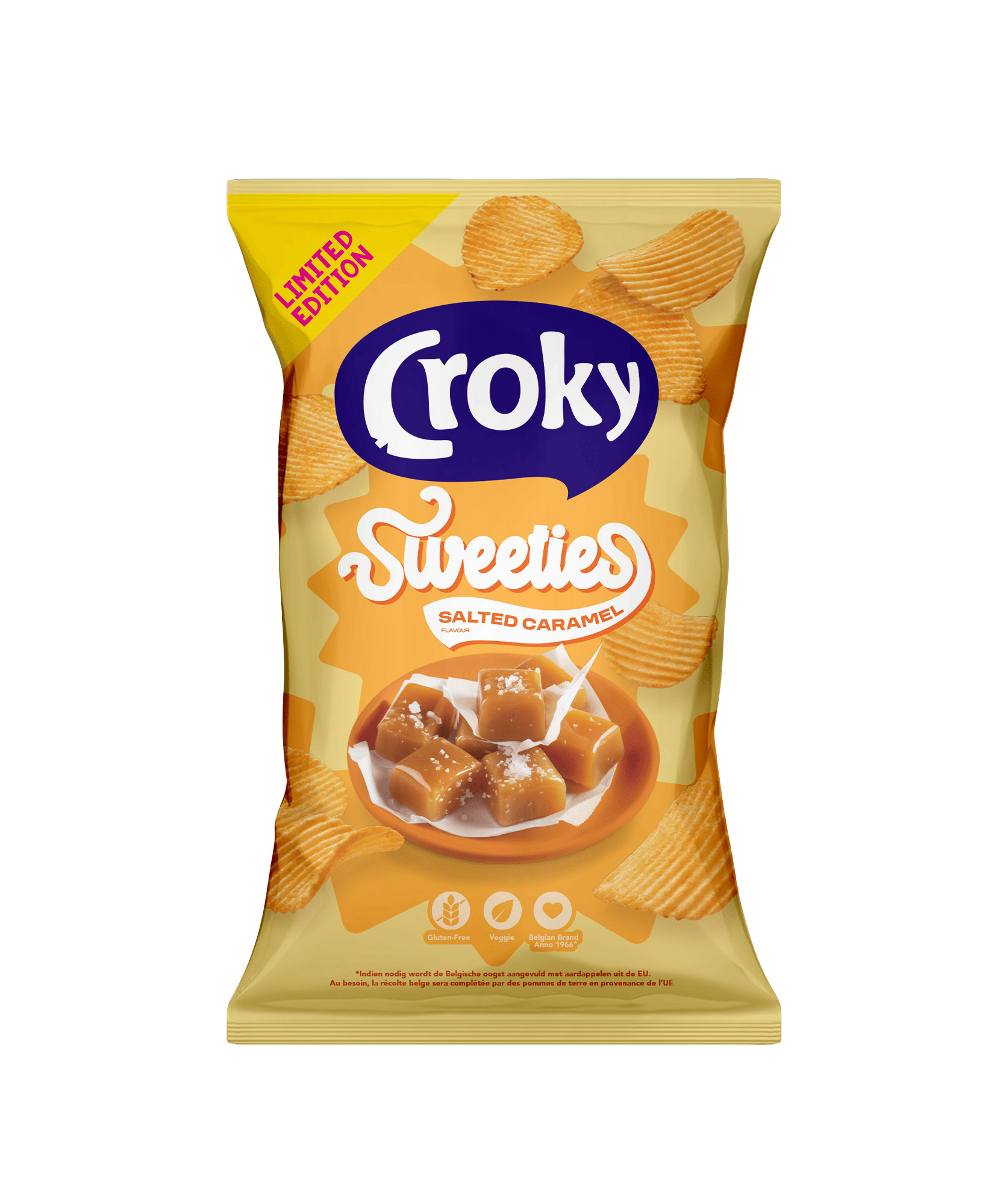 Croky Sweeties Salted Caramel Zak 130 g