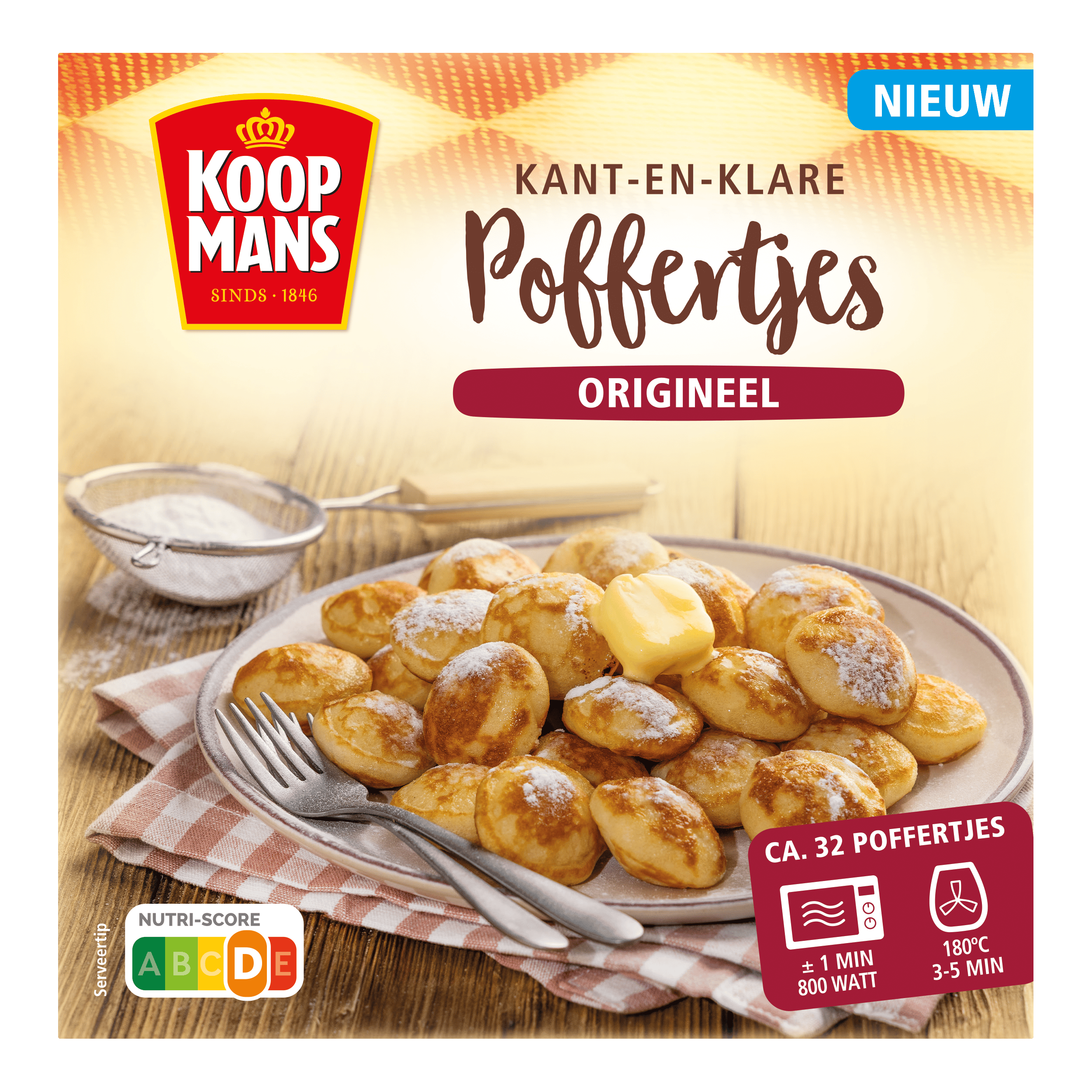 Koopmans Poffertjes 32 stuks Doos 272 g