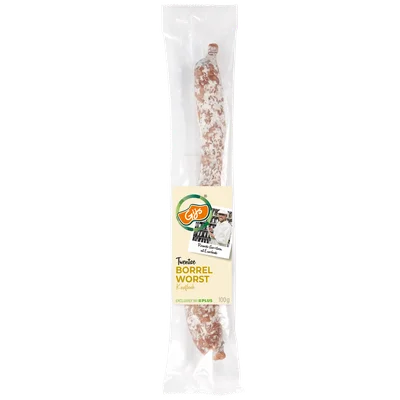 GIJS Borrelworst knoflook Wikkel 130 g