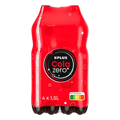 PLUS Cola zero 4-pack Set 6000 ml