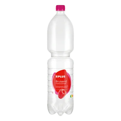 PLUS Bruisend water framboos Fles 1500 ml