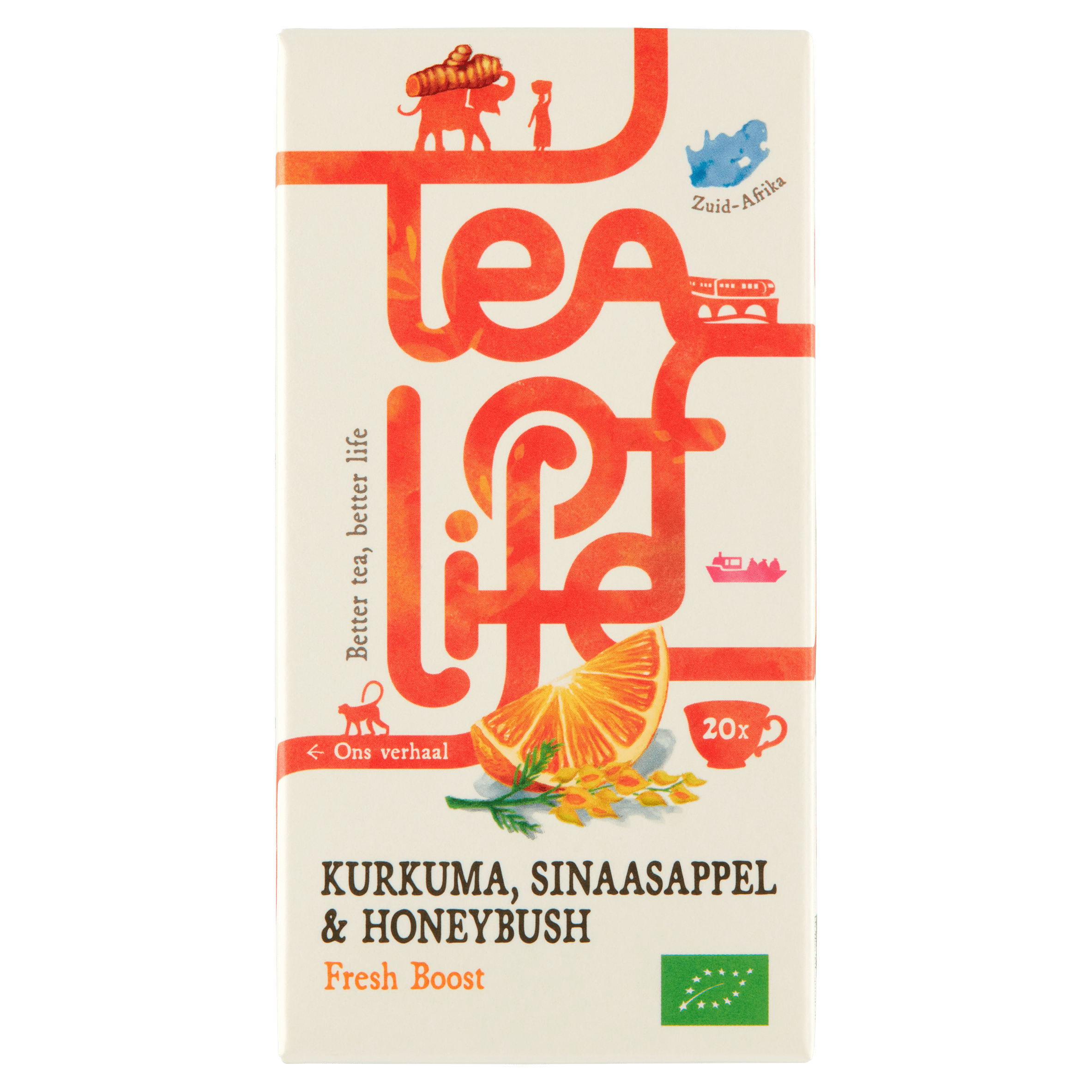 Tea of Life Fresh Boost kurkuma sinaasappel