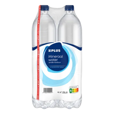 PLUS Mineraalwater met koolzuur 4-pack Tray 6000 ml