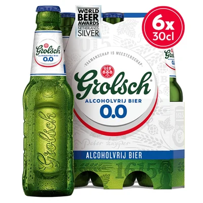 Grolsch Premium pilsner bier fles 0.0 Fles 1800 ml