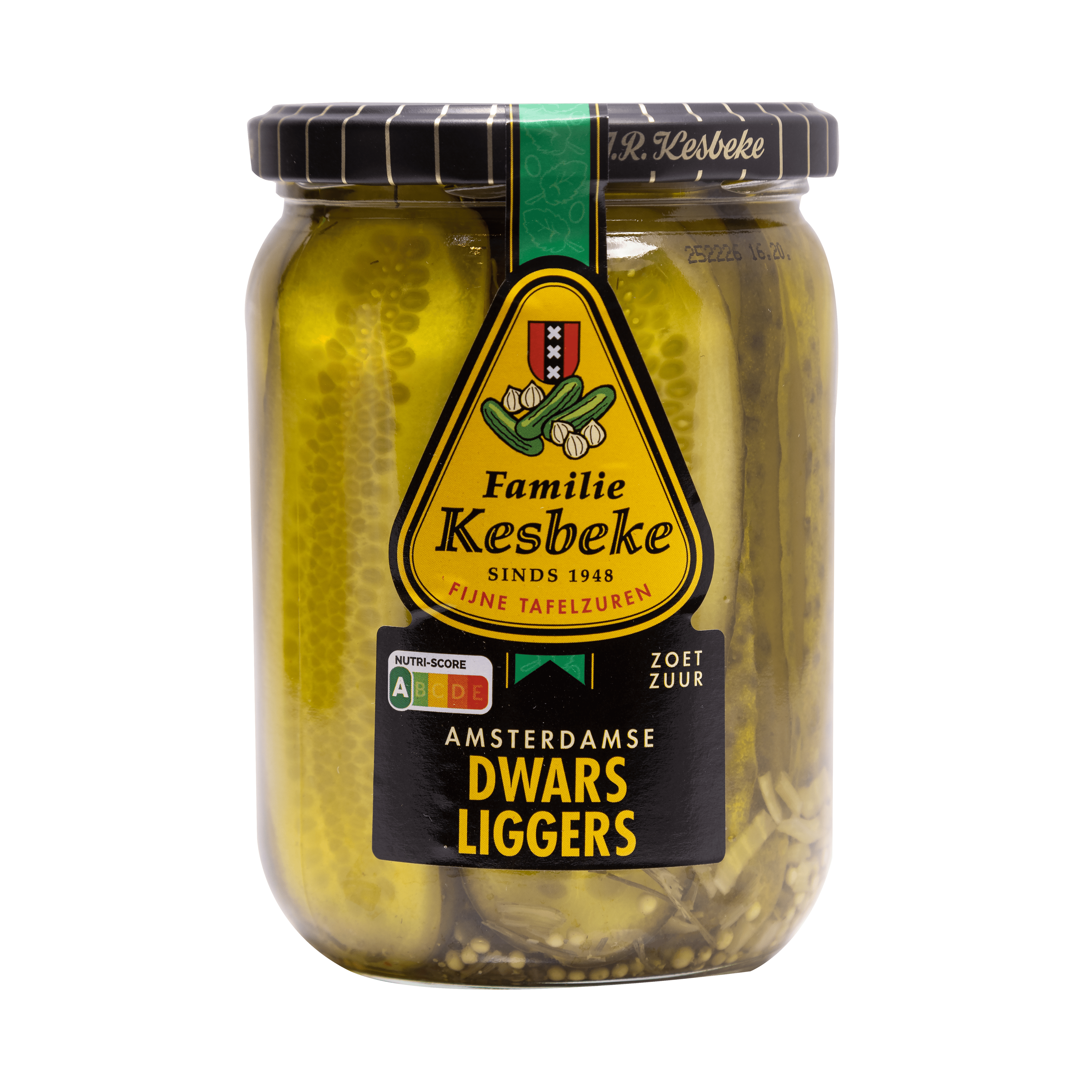 Kesbeke Augurken dwarsliggers Pot 550 ml