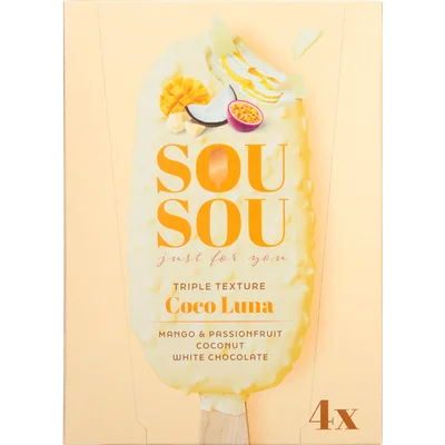 Sou Sou Coco luna 4x 100 ml Doos 4 st
