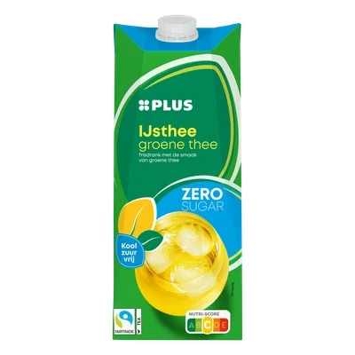 PLUS IJsthee groene thee zero Pak 1500 ml