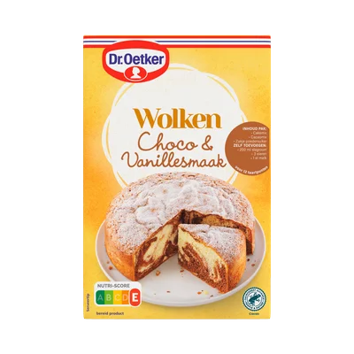 Dr. Oetker Wolken cake vanille choco Pak 455 g