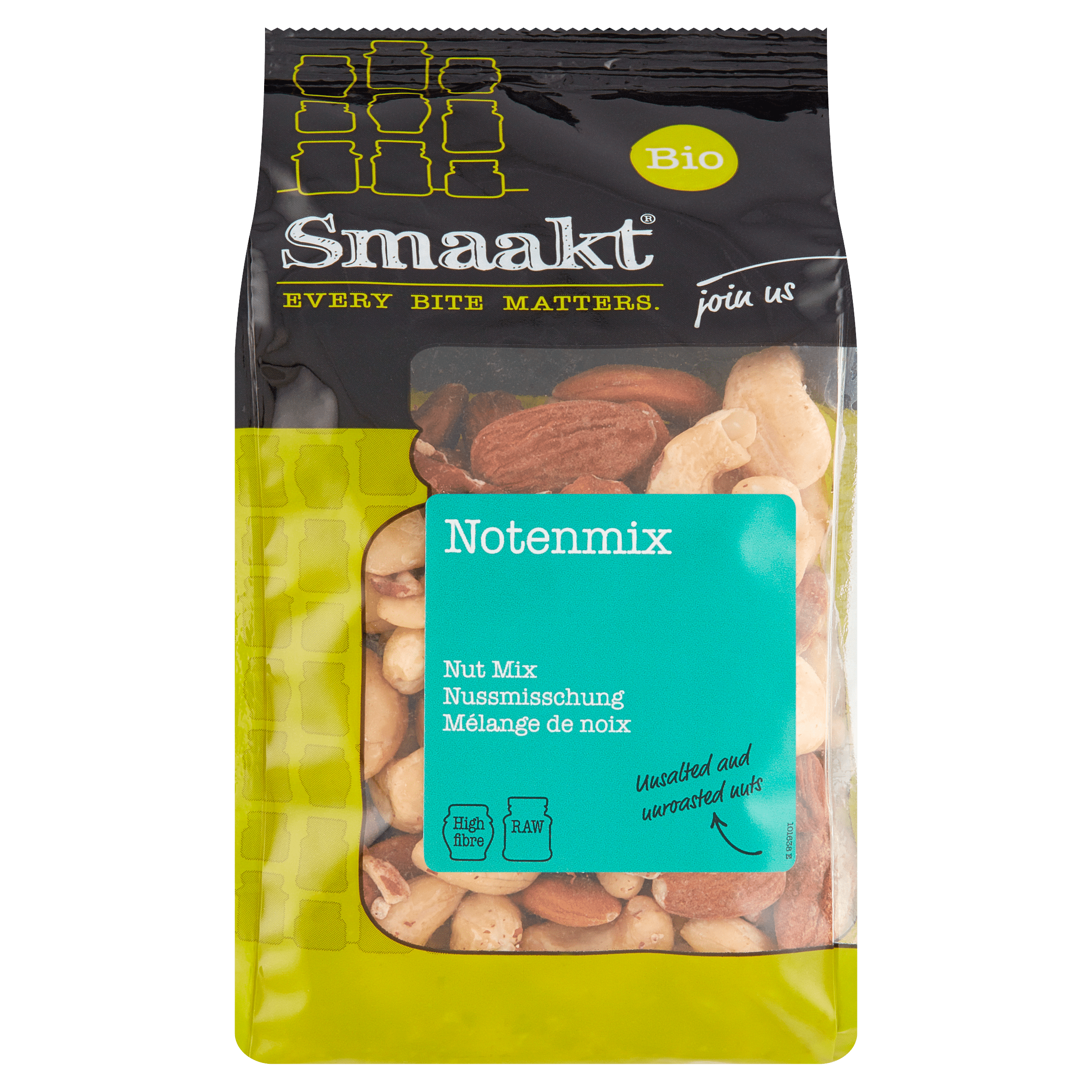Smaakt Cashewnoten biologisch Zak 200 g