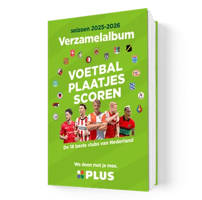 PLUS Voetbalplaatjes verzamelalbum. Stuk 1 st