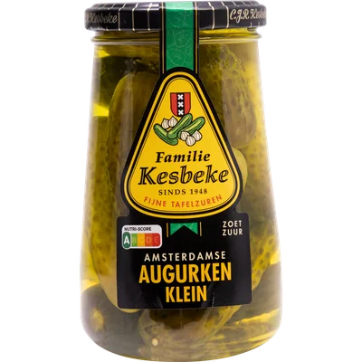 Kesbeke Augurken plakjes Pot 330 g