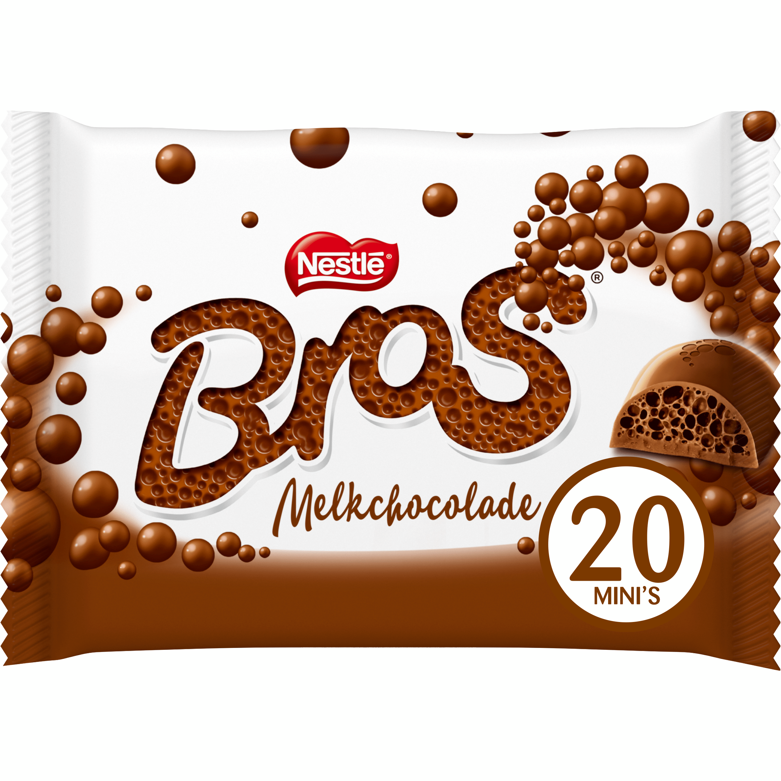 Bros Mini melk chocolade uitdeelzak Zak 208 g
