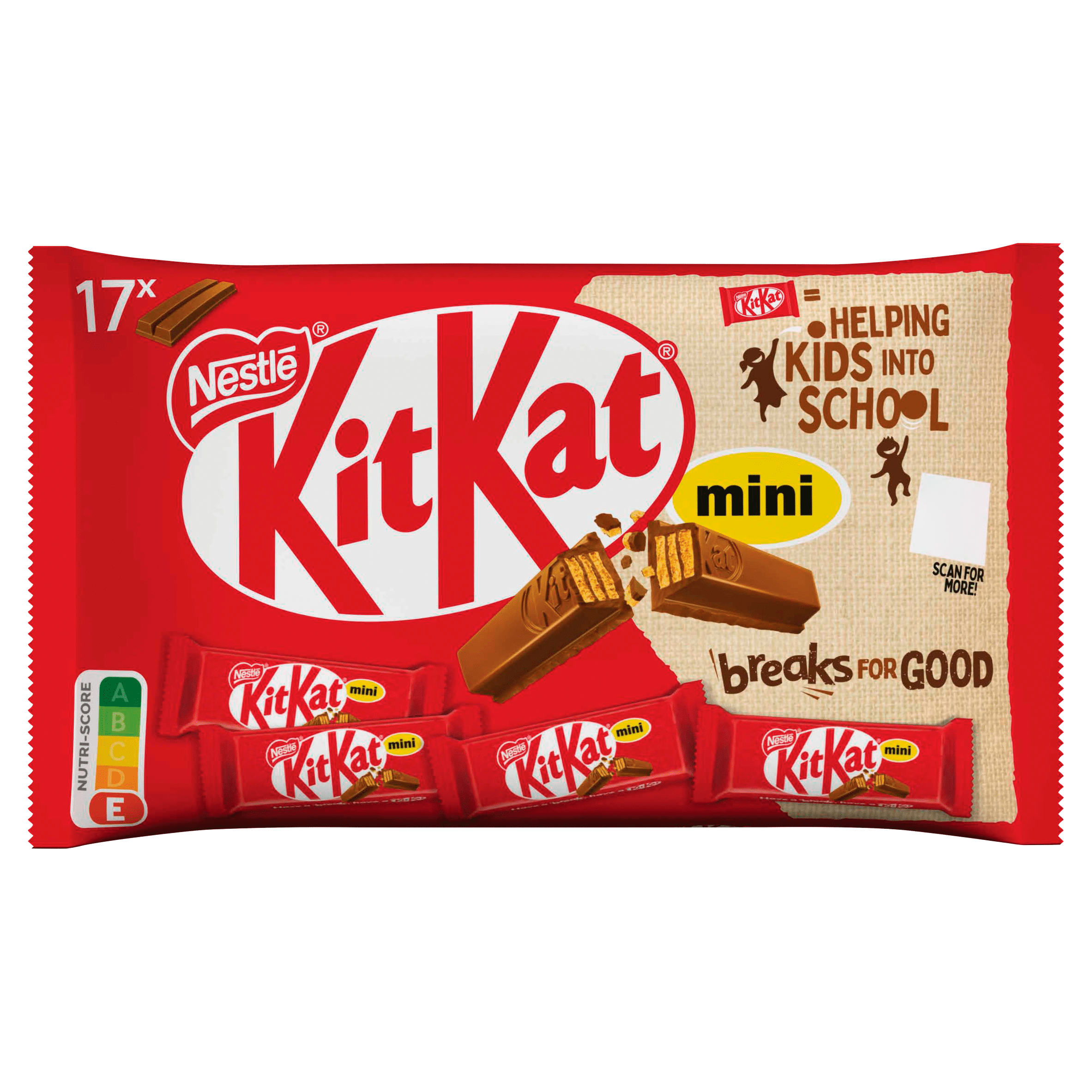 KitKat Mini melk chocolade uitdeelzak Zak 284 g