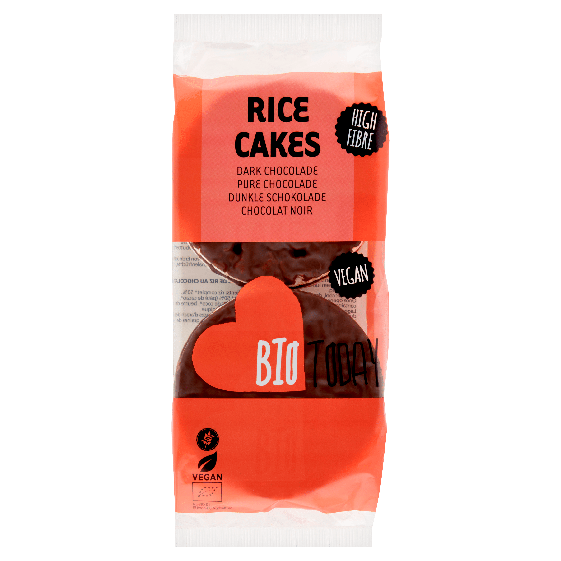 BioToday Vegan ricecakes chocolate bio Zak 100 g
