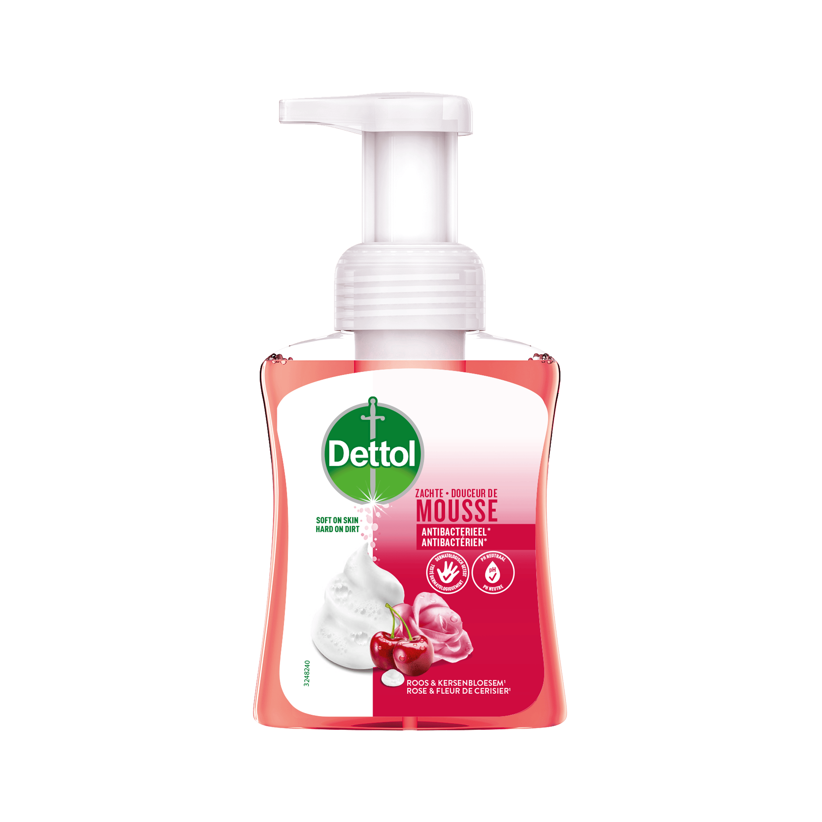 Dettol Foam Rose Cherry Handzeep Fles 250 ml