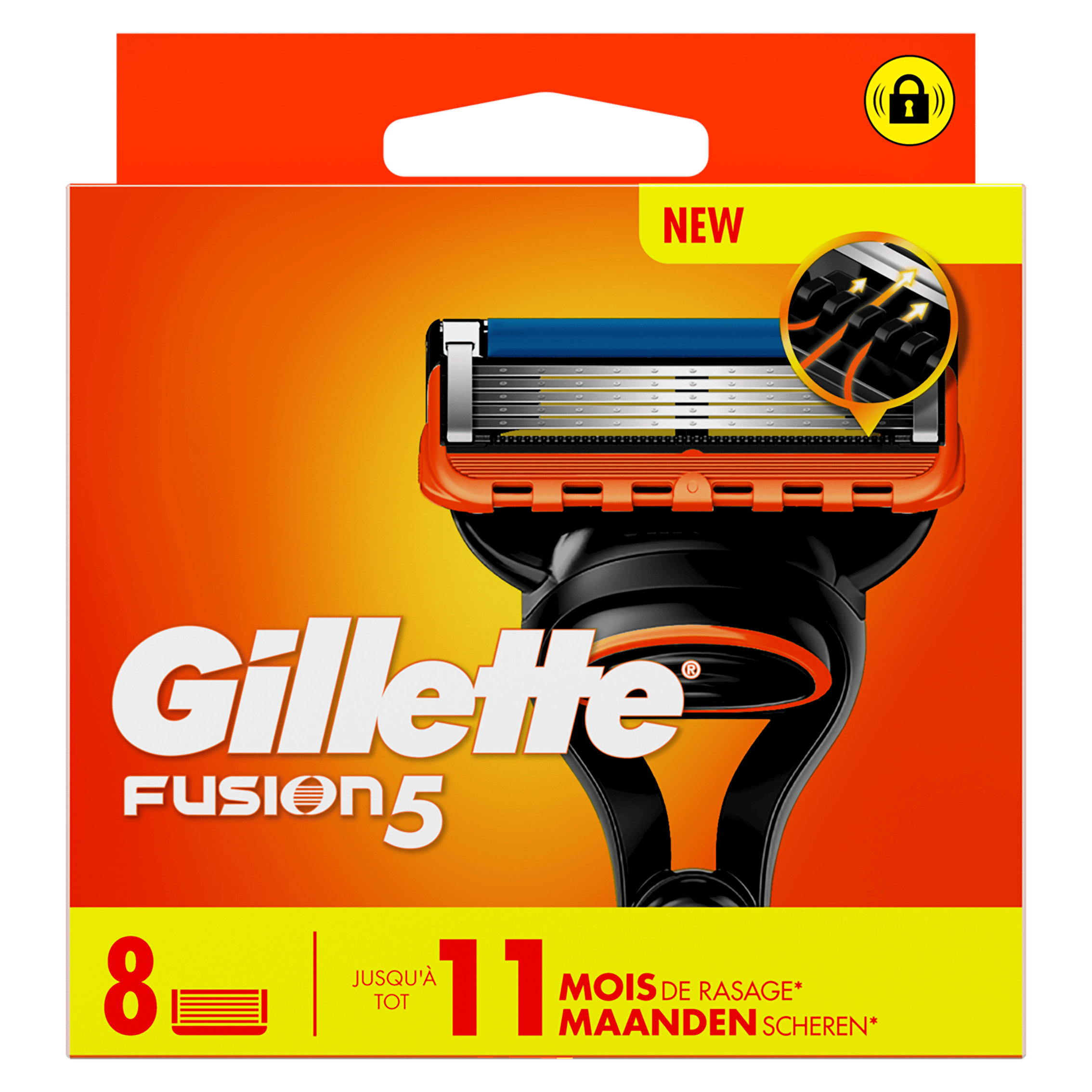 Gillette Fusion Manual Blades 8CT Doos 8 st