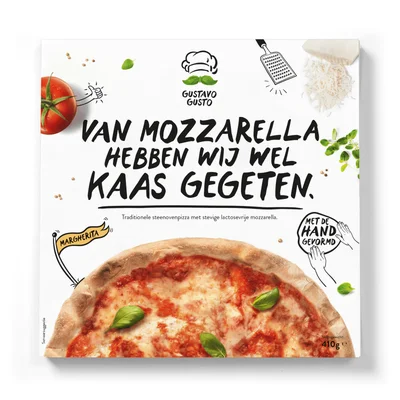 Gustavo Gusto Pizza Margherita Classic Doos 410 g