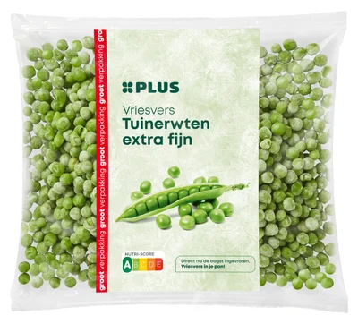 PLUS Tuinerwten extra fijn Zakje 800 g