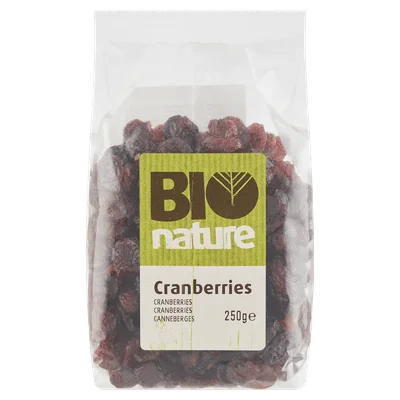 Bio Nature Cranberry's bio Zak 250 g