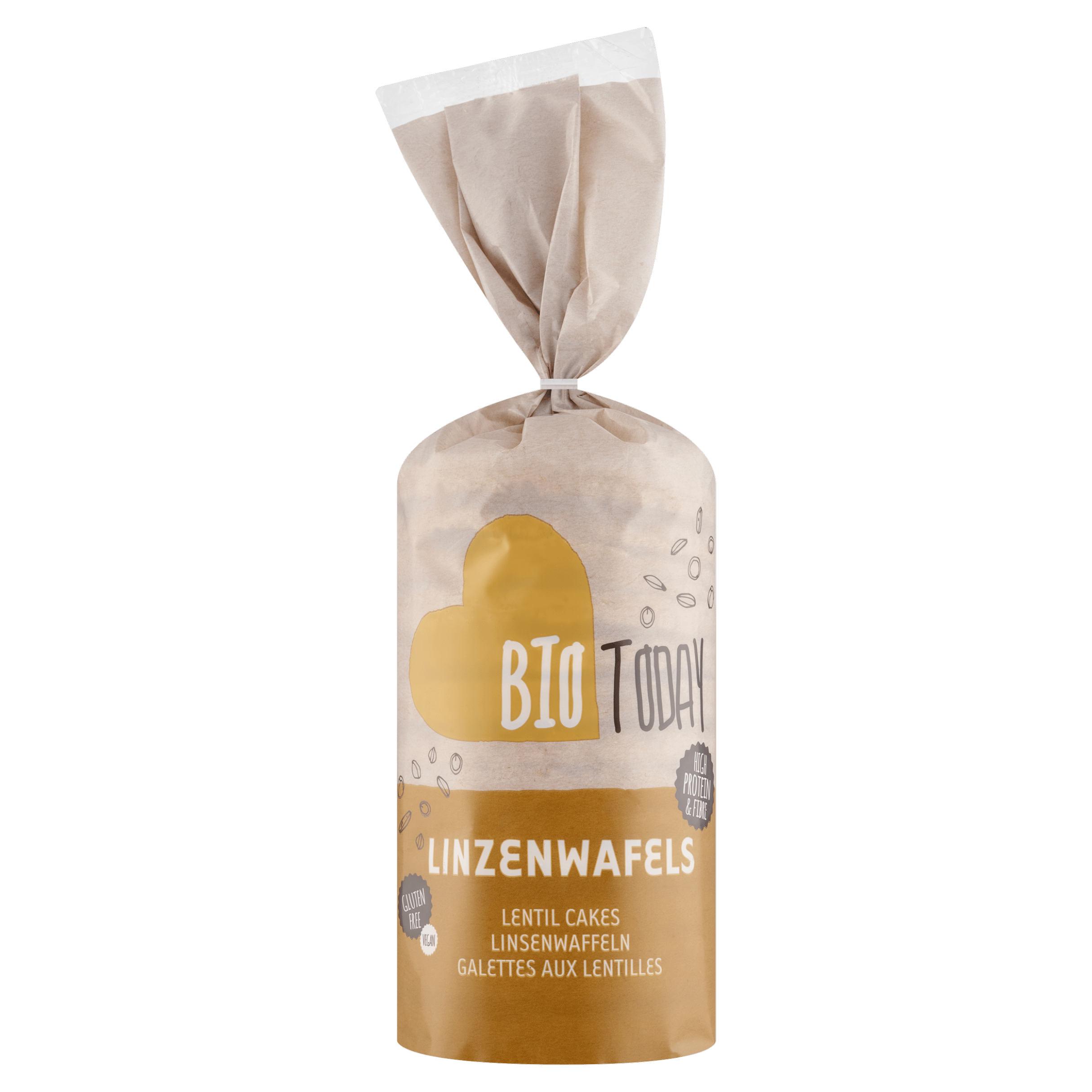 BioToday Linzenwafels bio Rol 100 g